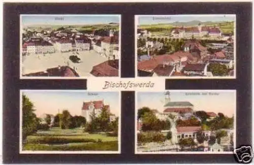 20180 Mehrbild Ak Bischofswerda Schule usw. 1914