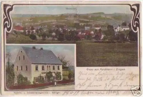 17690 Mehrbild Ak Gruß aus Forchheim im Erzgeb. 1909