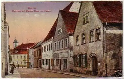 16448 Ak Wurzen Domgasse mit ältestem Haus 1926