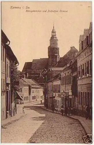 16479 Ak Kamenz in Sachsen Königsbrücker Strasse 1910