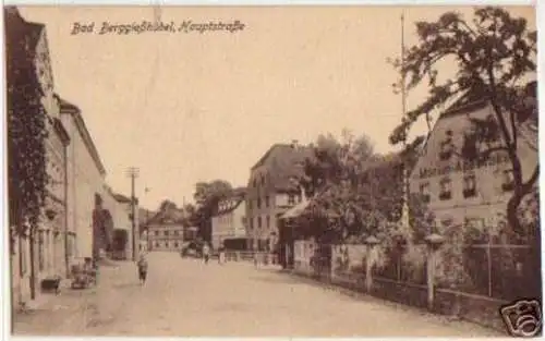 14805 AK Bad Berggießhübel Hauptstraße um 1920