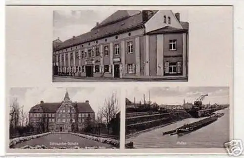 14047 Ak Lössnitz im Erzgebirge Rathausplatz 1904