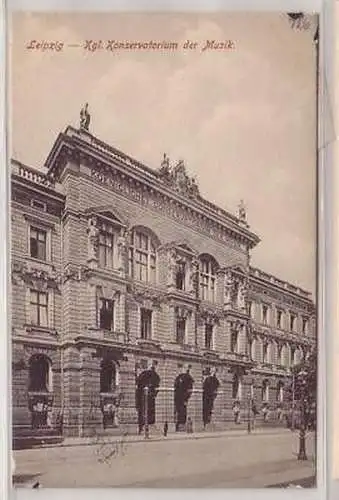 12/20 Ak Leipzig kgl. Konservatorium der Musik 1908