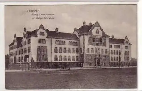 12/2 Ak Leipzig königliches Lehrer Seminar 1908