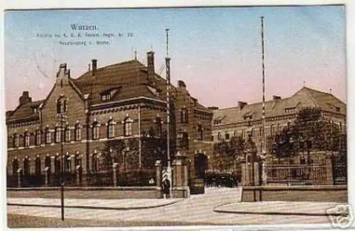 10481 Ak Wurzen Kaserne Haupteingang 1912