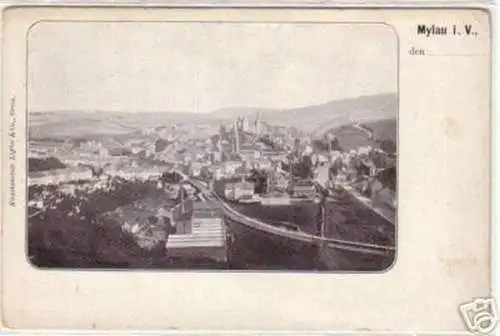 06114 Ak Mylau im Vogtland Totalansicht um 1900