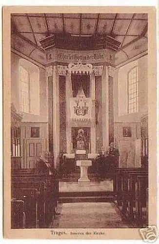 02414 Ak Trages Inneres der Kirche 1921