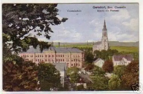 00562 Ak Gersdorf Bez. Chemnitz Centralschule 1925