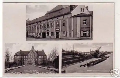 00310 Mehrbild Ak Gasthof Riesa Gröba um 1940