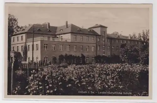 99940 Ak Döbeln in Sa. Landwirtschaftliche Schule 1931