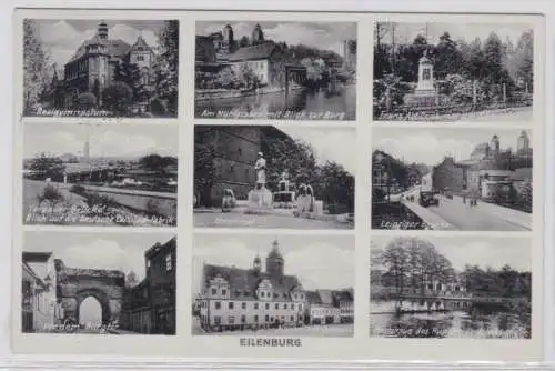 95880 Mehrbild Ak Eilenburg Leipziger Brücke, Ehrenmal usw. 1939