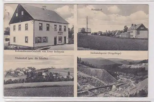 92771 AK Gruß aus Lippersdorf - Kolonialwaren-Geschäft von Ernst Bellmann 1939