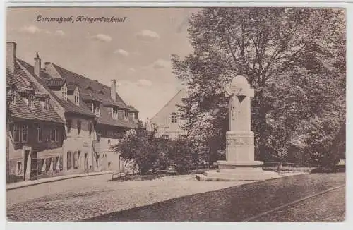 69667 Ak Lommatzsch Kriegerdenkmal um 1920