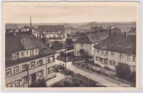 80242 Feldpost AK Wülknitz - Bahnhof Siedlung, Gesamtansicht 1944