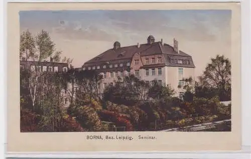 60080 Ak Borna Bezirk Leipzig Seminar um 1920