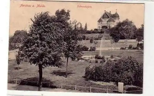 41936 Ak Nerchau an der Mulde Schmuckplatz 1921