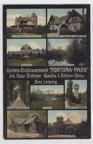 15786 Mehrbild Ak Gaulis bei Böhlen-Rötha Etablissement Fortuna Park 1912