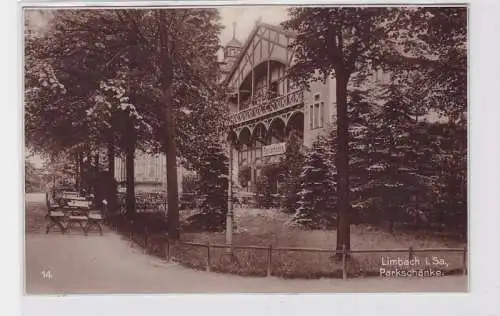 92099 Ak Limbach in Sachsen Parkschänke 1937