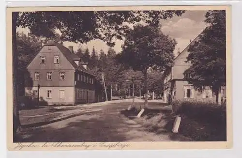 91632 AK Jägerhaus bei Schwarzenberg im Erzgebirge 1932