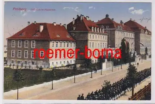 85668 Feldpost Ak Freiberg Infanterie Kaserne 1917