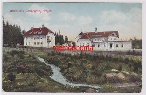 85559 Ak Gruss aus Carolagrün im Erzgebirge 1913