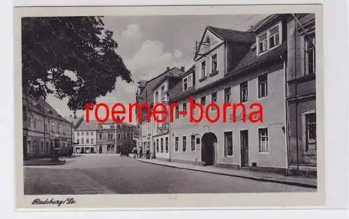 81496 Ak Radeburg Sachsen Fleischerei und Hotel Deutsches Haus 1951