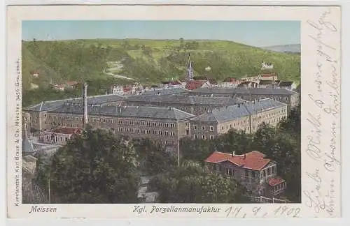 69564 Ak Meissen königliche Porzellanmanufaktur 1902