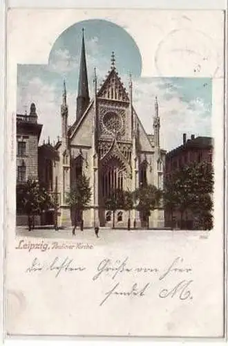 7/12 Ak Leipzig Paulinerkirche 1904