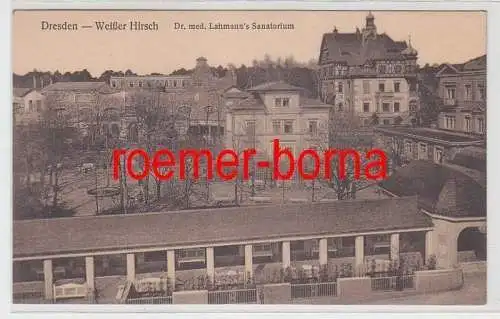 68934 Ak Dresden Weißer Hirsch Dr. med. Lahmanns Sanatorium um 1930