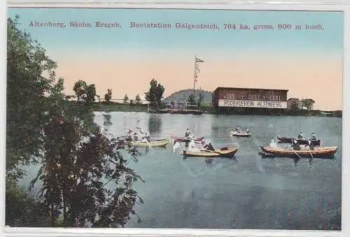 69301 Ak Altenberg sächs. Erzgeb. Bootstation Galgenstein mit Ruderverein um 191