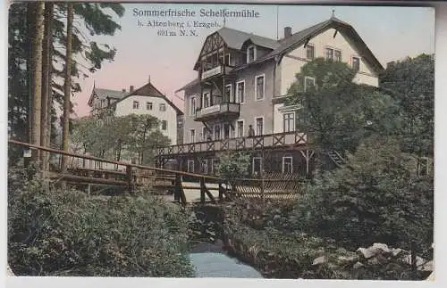 69299 Ak Sommerfrische Schellermühle bei Altenberg im Erzgebirge um 1910