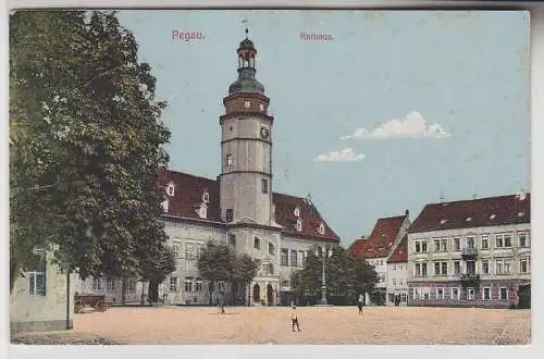 69304 Ak Pegau Rathaus 1914