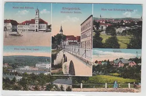 69653 Feldpost Mehrbild Ak Königsbrück Stadtansichten 1915