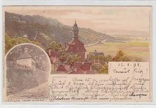 62664 Künstler Postkarte Loschwitz 1898