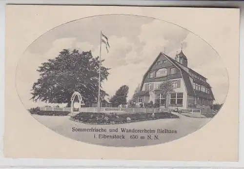 66853 Ak Sommerfrische und Wandererheim Bielhaus in Eibenstock um 1910