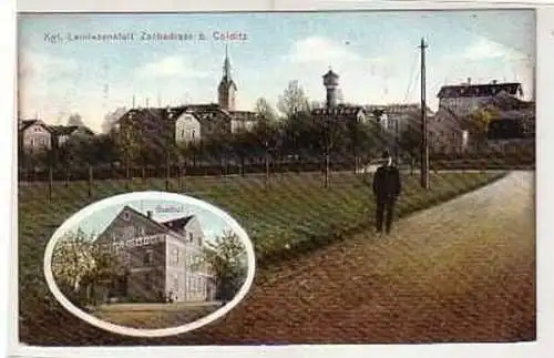 39500 Ak Kgl. Landesanstalt und Gasthof Zschadrass 1912