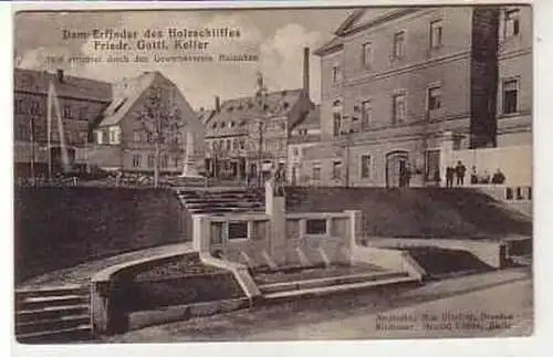 39530 Ak Hainichen Denkmal Friedr. Gottl. Keller 1908