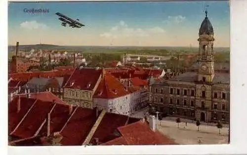 41932 Ak Flieger über Großenhain 1918