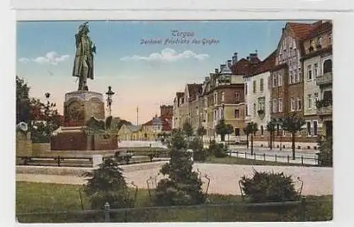 37223 Ak Torgau Denkmal Friedrichs des Großen um 1910