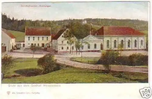 29688 Ak Gruß aus dem Gasthof Weissenborn um 1910