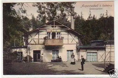 31226 Ak Augustusbad bei Radeberg Genesungsheim 1909