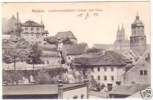 25521 Ak Meißen Landwirtschaftliche Schule 1913