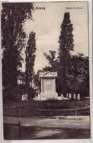 19/10 Ak Leipzig Müller-Denkmal 1909