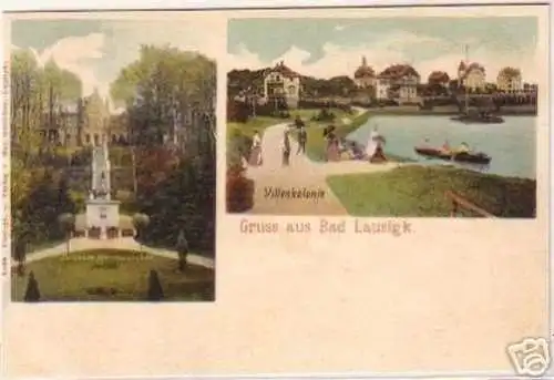 19211 Ak Gruß aus Bad Lausick Villenkolonie usw. 1909