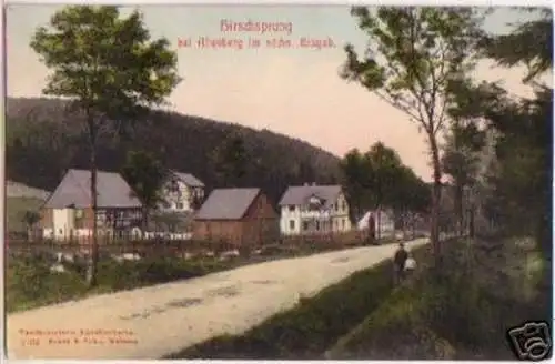 17848 Ak Hirschsprung bei Altenberg im Erzgebirge 1908