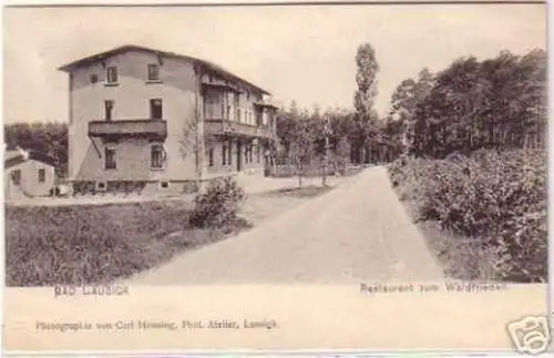 19201 Ak Bad Lausick Restaurant zum Waldfrieden 1905