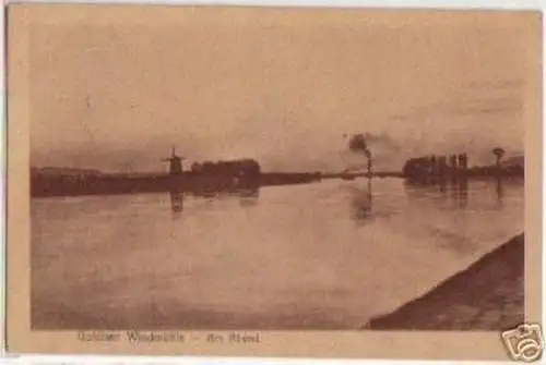 13415 Ak Gohliser Windmühle am Abend 1922