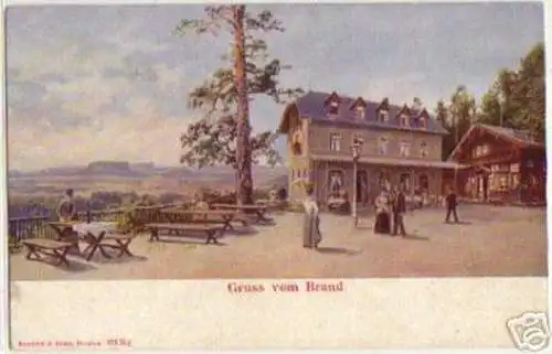 11408 Ak Lithographie Gruss vom Brand um 1900