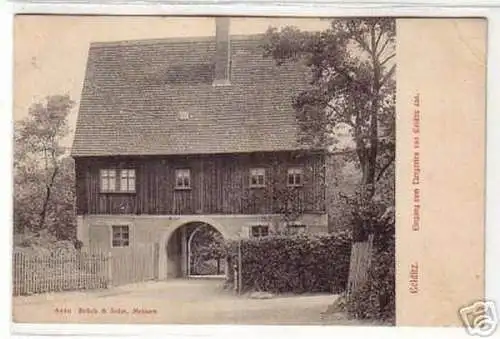 09268 Ak Colditz Eingang zum Tiergarten 1912