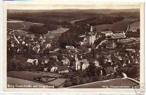 09811 Ak Burg Gnandstein mit Umgebung um 1940